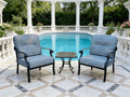 2 Chair Lounge Bistro Set with Side Table
