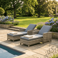 Sunlounger Set with Side Table