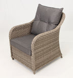 3-Seater Sofa Set with 2 Armchairs, 2 Stools & Standard Table