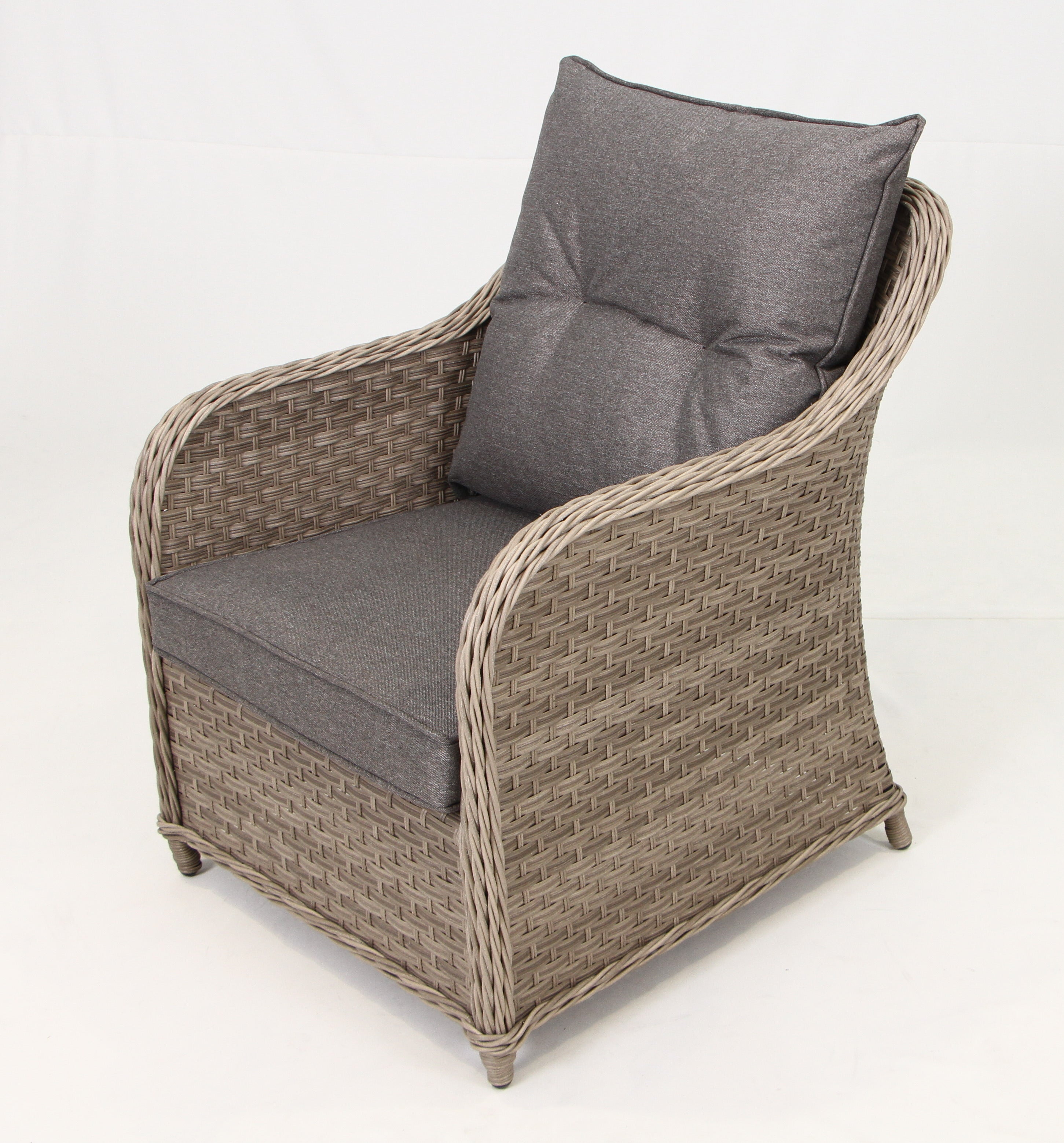 3-Seater Sofa Set with 2 Armchairs, 2 Stools & Standard Table