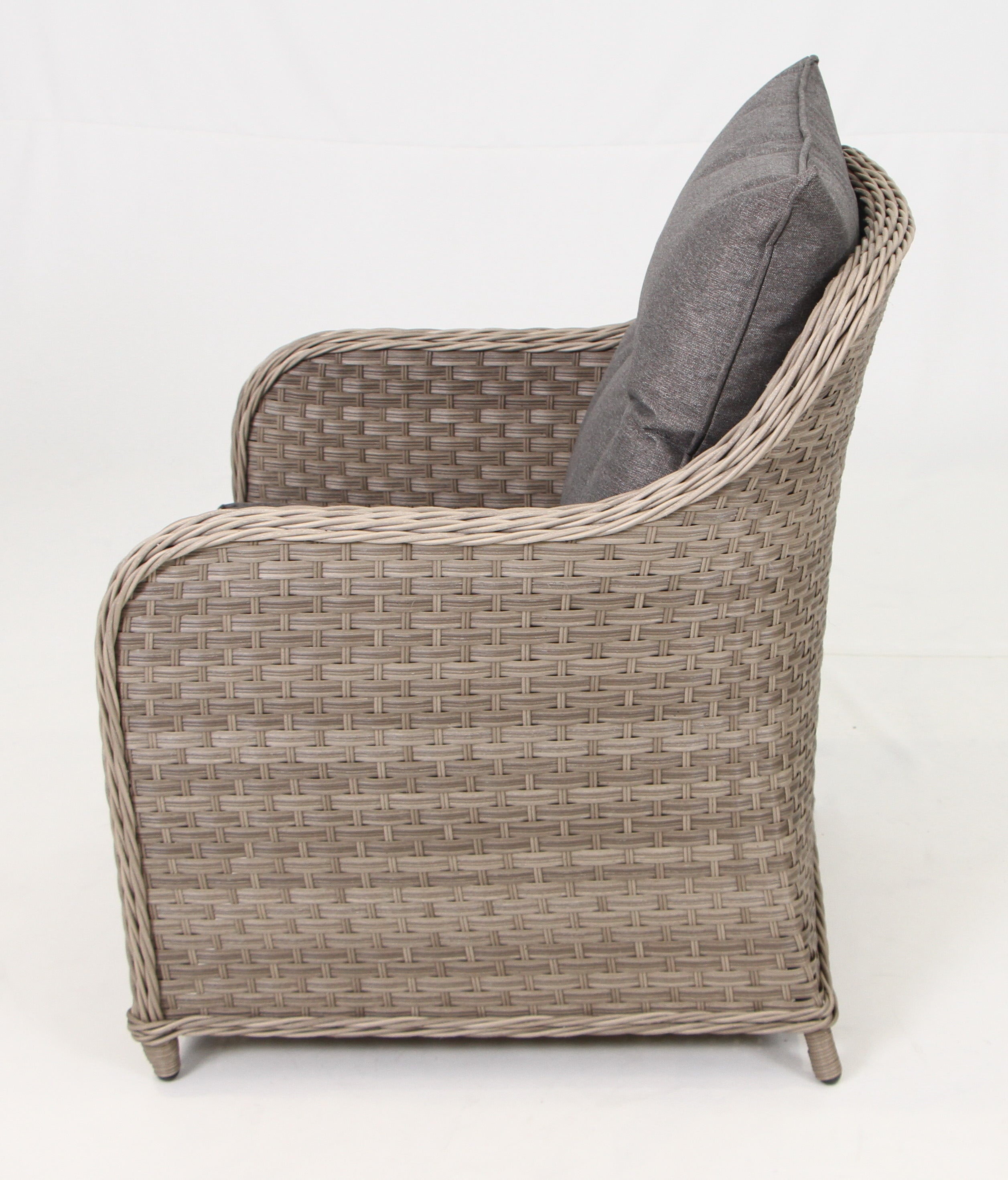 3-Seater Sofa Set with 2 Armchairs, 2 Stools & Standard Table