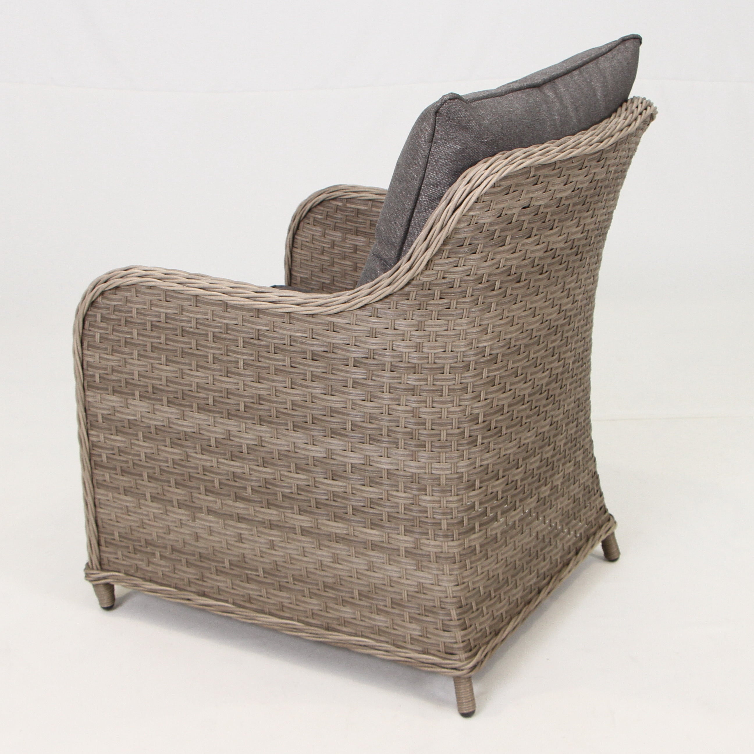 3-Seater Sofa Set with 2 Armchairs, 2 Stools & Standard Table