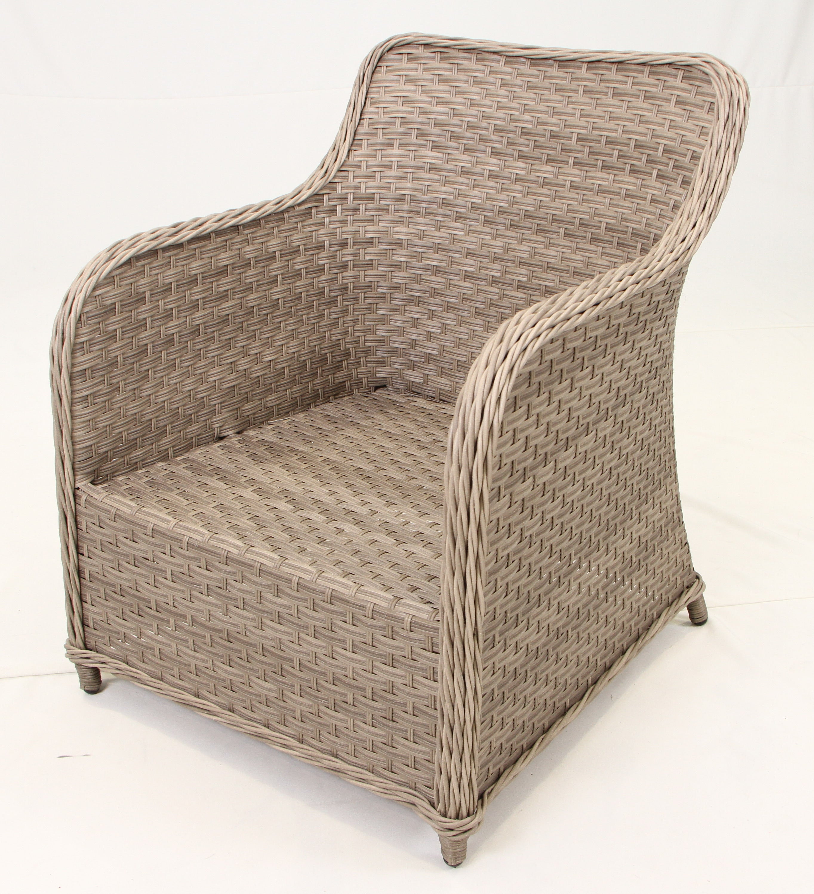 3-Seater Sofa Set with 2 Armchairs, 2 Stools & Standard Table