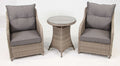 2 Chair Lounge Bistro Set with Side Table