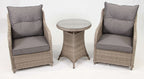 2 Chair Lounge Bistro Set with Side Table