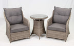 2 Chair Lounge Bistro Set with Side Table