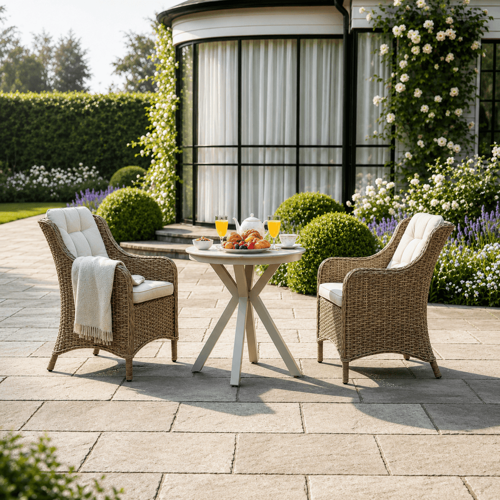 2 Seat Wingback Bistro Set with Table
