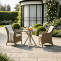 2 Seat Wingback Bistro Set with Table