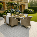 6 Chair Wingback Dining Set
