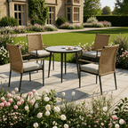4 Chair Stacking Dining Set