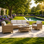 3-Seater Sofa Set with 2 Armchairs & Coffee Table