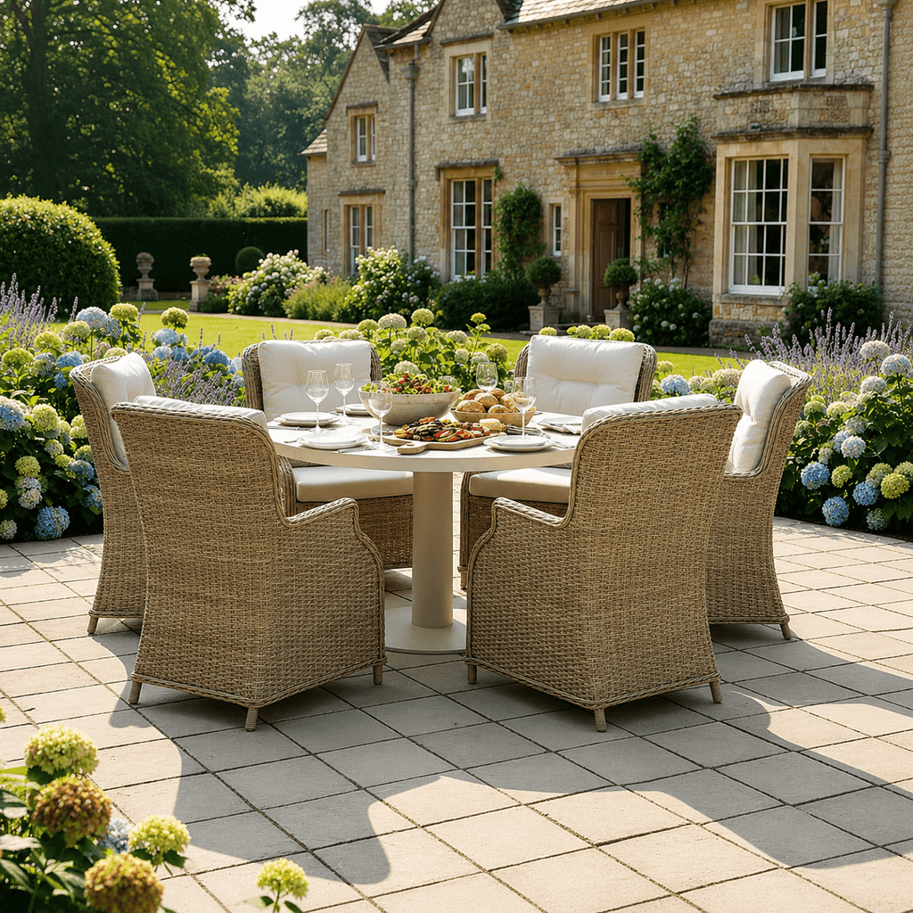 6 Chair Wingback Dining Set