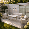 3-Seater Sofa Set with 2 Armchairs & Standard Table