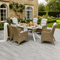 6 Chair Reclining Wingback Dining Set