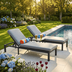 Sunlounger Set with Side Table