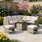 Square Corner Set with Height Adjustable Table
