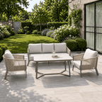 3-Seater Sofa Set with 2 Armchairs & Standard Table