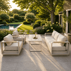 3-Seater Sofa Set with 2 Armchairs & Standard Table