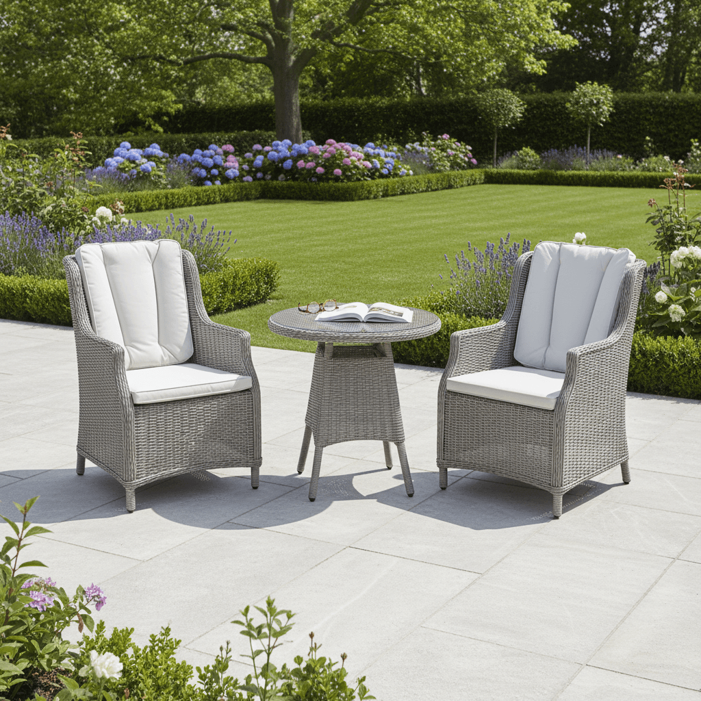 2 Seat Wingback Dining Bistro Set with Table