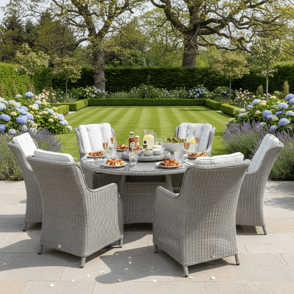 6 Chair Wingback Dining Set