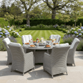 6 Chair Wingback Dining Set