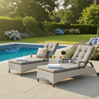 Sunlounger Set with Side Table