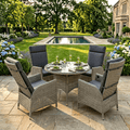 4 Chair Reclining Dining Set