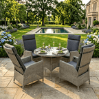 4 Chair Reclining Dining Set