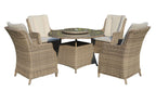 4 Chair Wingback Dining Set