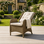 6 Chair Reclining Wingback Dining Set