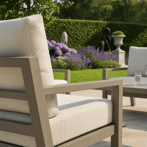 3-Seater Sofa Set with 2 Armchairs & Piston Height Adjustable Table