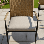 4 Chair Stacking Dining Set