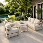 3-Seater Sofa Set with 2 Armchairs & Standard Table