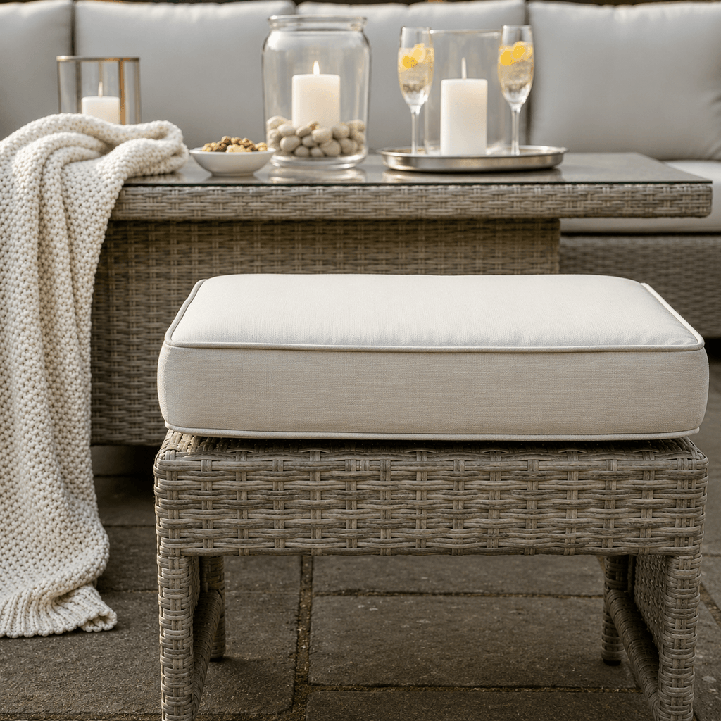 L Corner Sofa Set with Height Adjustable Table