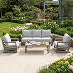 3-Seater Sofa Set with 2 Armchairs & Ice Bucket Coffee Table