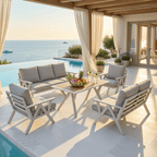 3-Seater Sofa Set with 2-Seater Sofa, 2 Armchairs & Dining Table