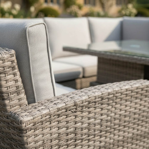 U Corner Sofa Set with Height Adjustable Table