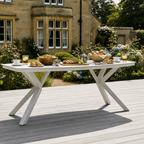 6 Chair Reclining Wingback Dining Set