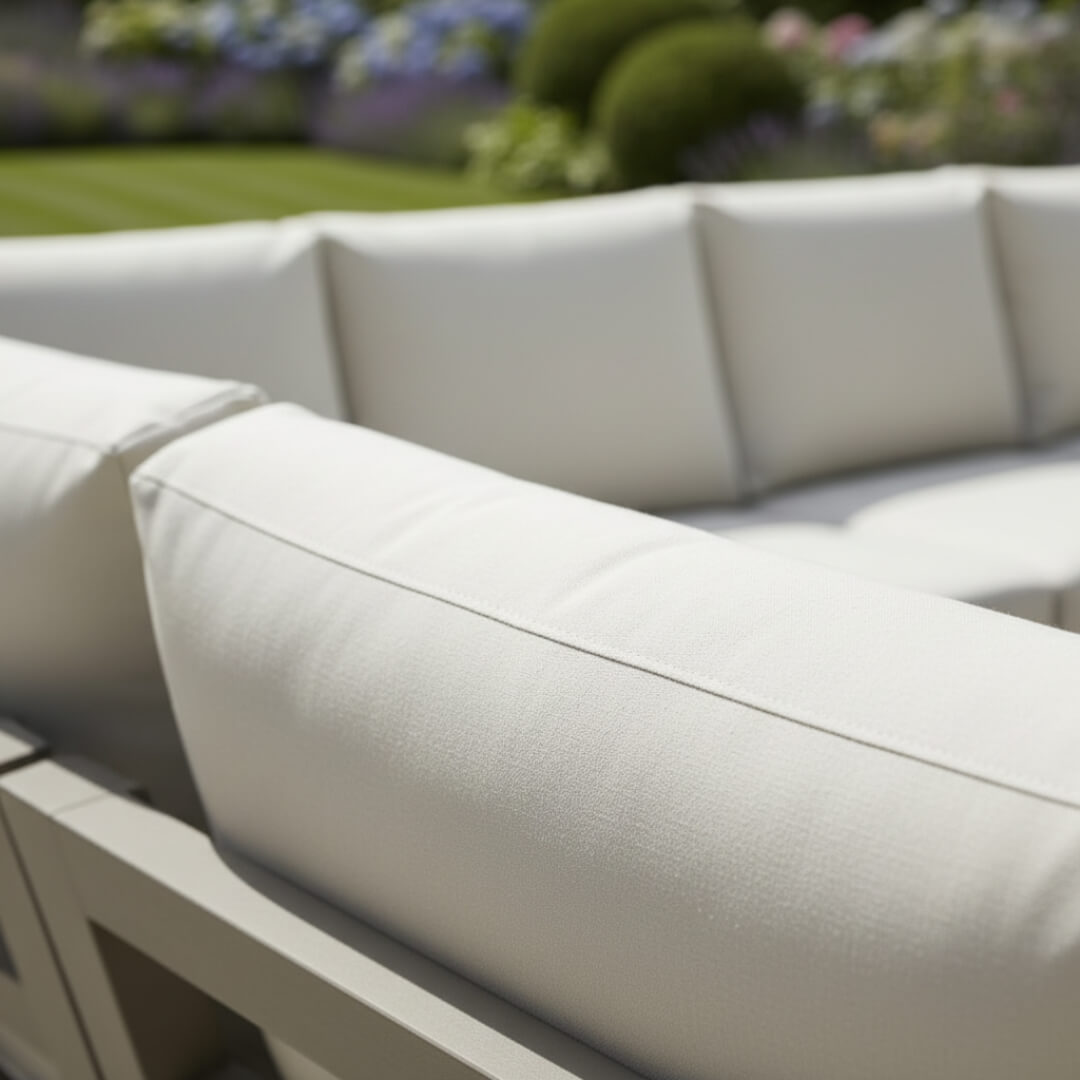 L Corner Sofa Set with 2 Stools, Piston Height Adjustable Table