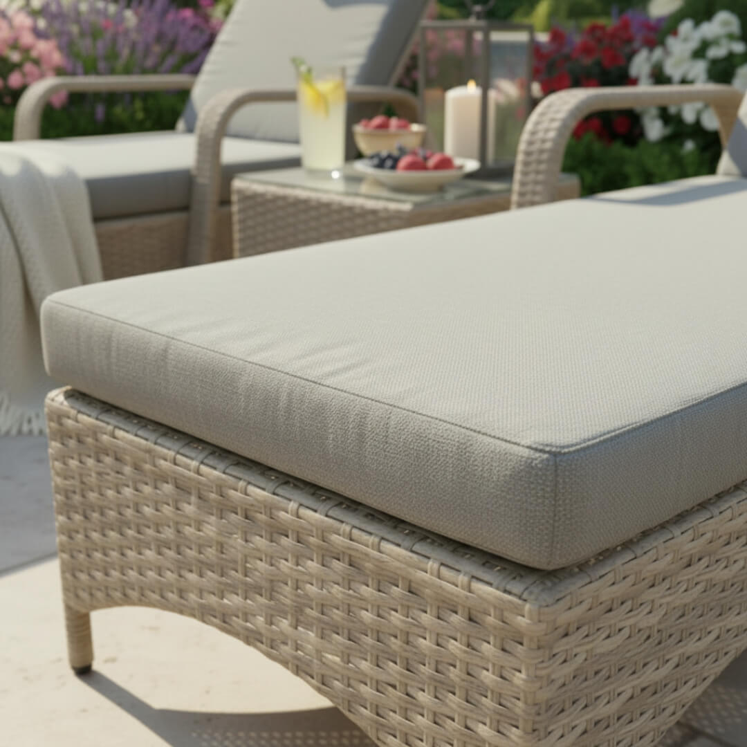 Sunlounger Set with Side Table