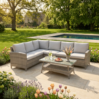 L Corner Sofa Set with Coffee Table