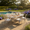 Armless 6 Chair Dining Set