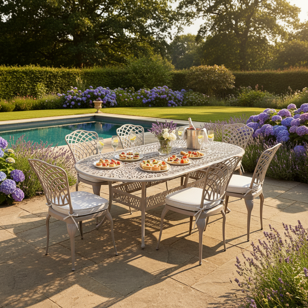 Armless 6 Chair Dining Set