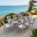 Armless 8 Chair Dining Set