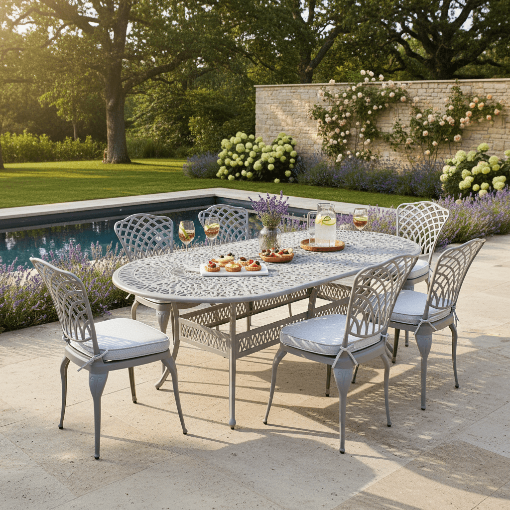 Armless 6 Chair Dining Set