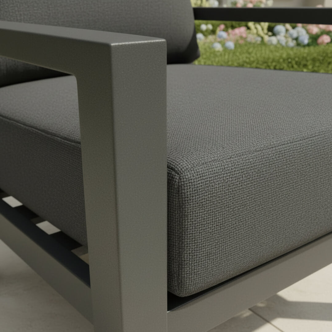 3-Seater Sofa Set with 2 Armchairs & Piston Height Adjustable Table
