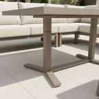 L Corner Sofa Set with 2 Stools, Piston Height Adjustable Table