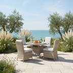 Armless 4 Chair Dining Set