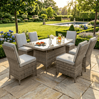 Armless 6 Chair Dining Set
