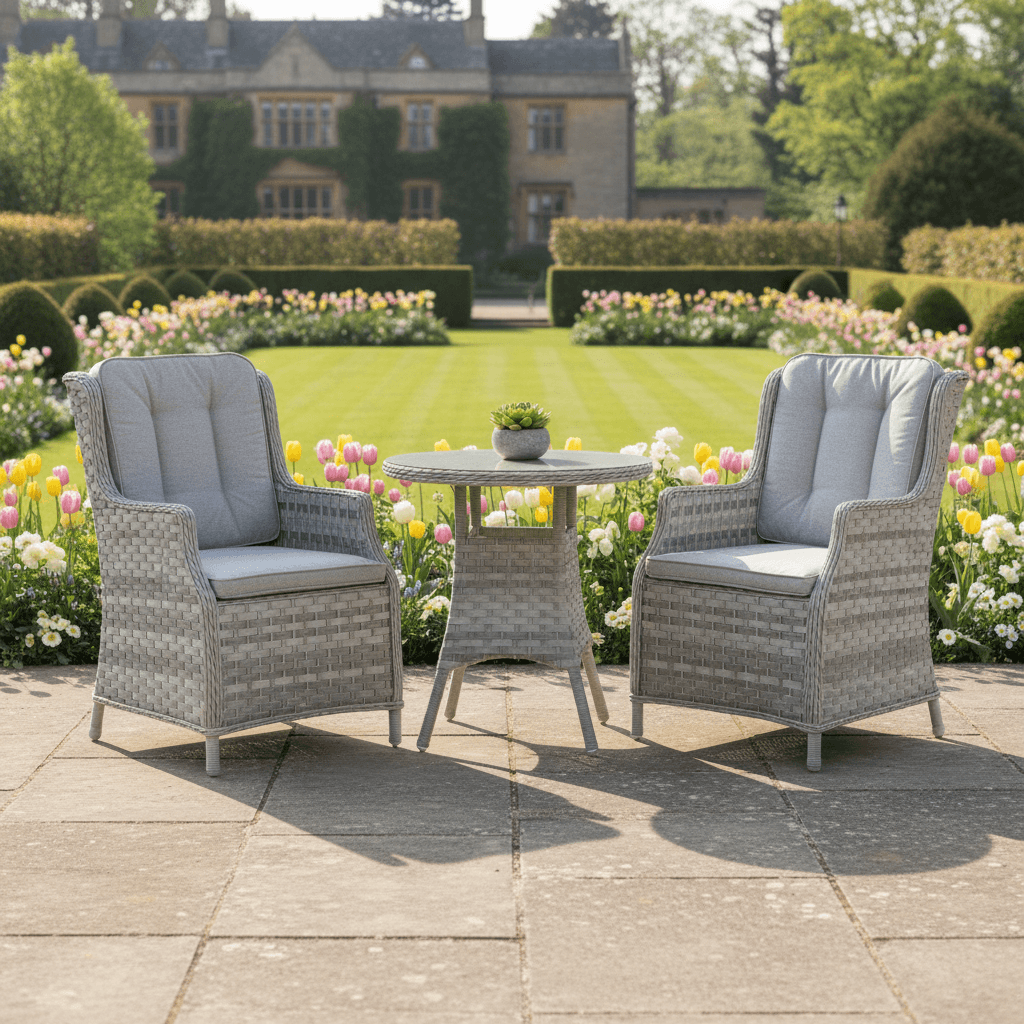 2 Seat Wingback Bistro Set with Table